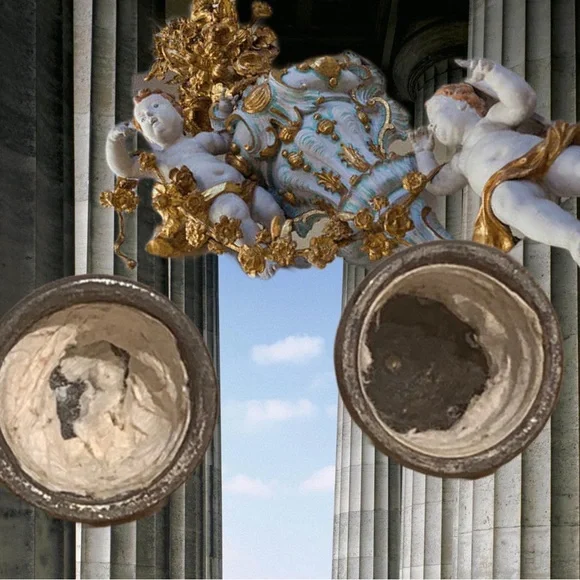 Antique Sterling Silver Sheffield Silver Co NY Crystal Salt & Pepper Shakers - Picture 6 of 10